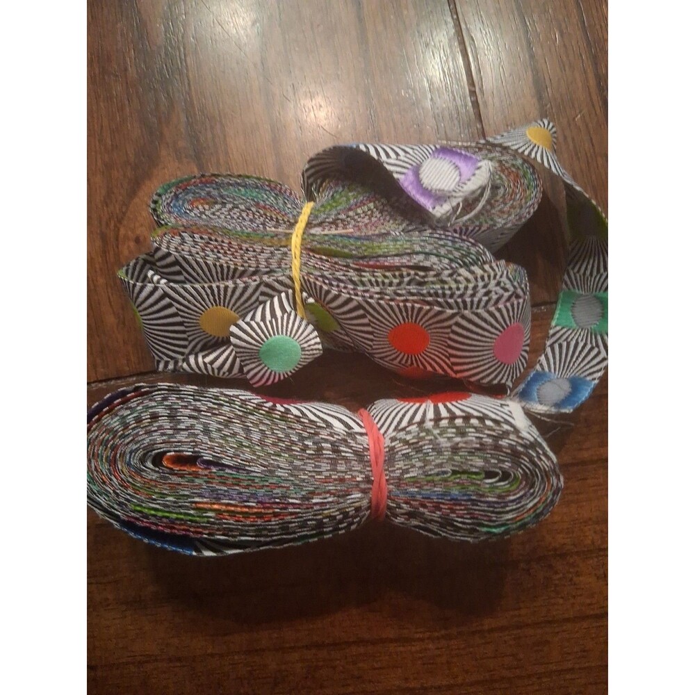 Tula Pink Designer Ribbon Lot Linework Multicolor 2 Widths - Picture 4 of 4